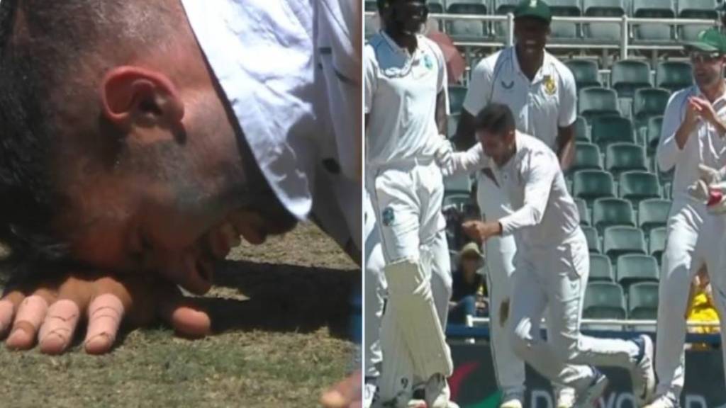 Keshav Maharaj was seriously injured