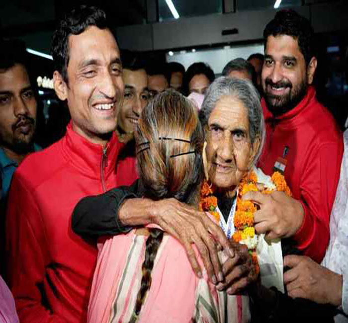 Golden grandmother did wonders at the age of 95 winning 3 gold medals in athletics and hoisted the country's flag