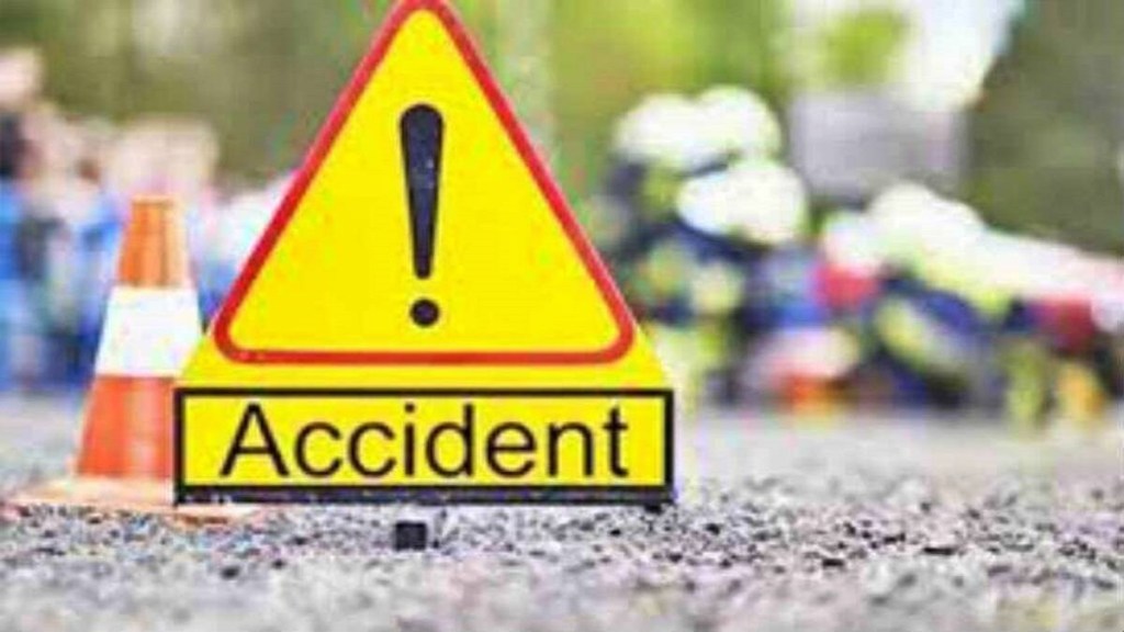 truck hit two wheeler near Ramtek