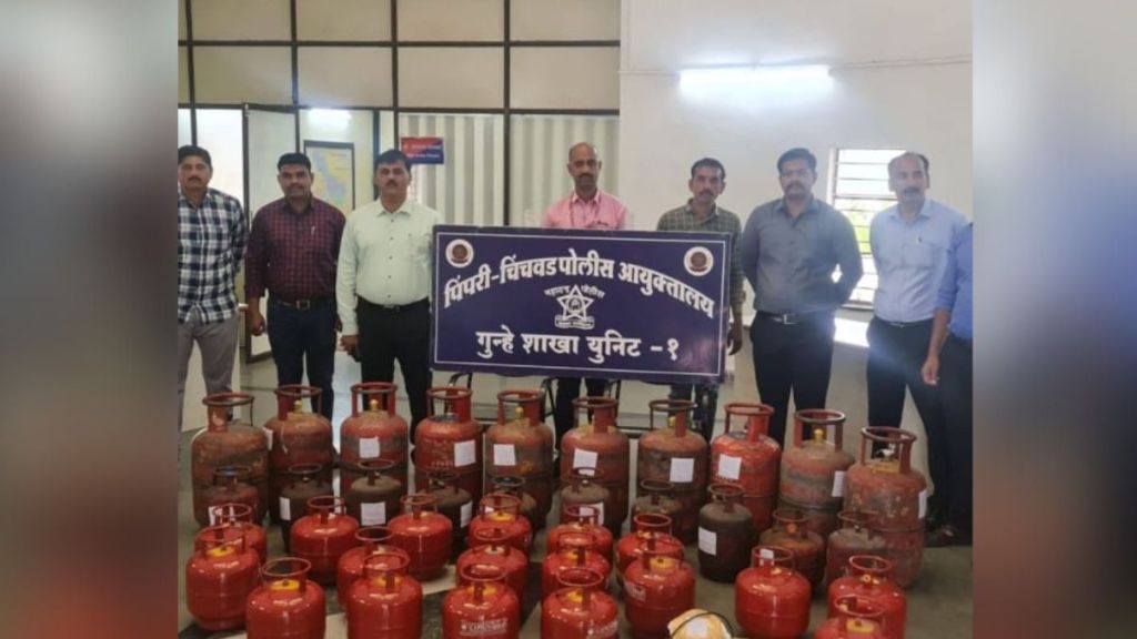 Black market of gas cylinder