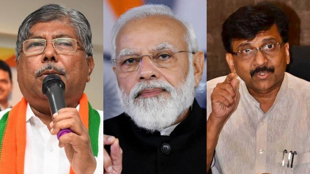 Chandrakant Patil Narendra Modi Sanjay Raut