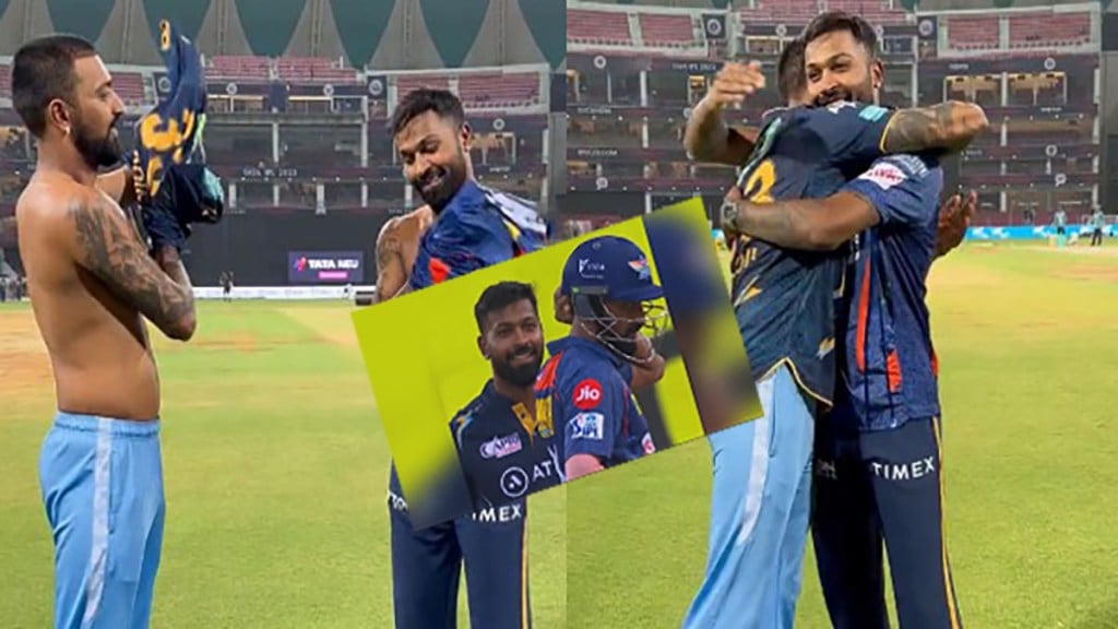 In GT vs LSG match Pandya brothers showed first sledging movement then Hardik and Krunal exchanged their jersey