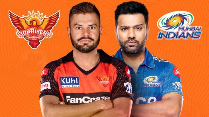 Sunrisers Hyderabad vs Mumbai Indians Live Match Score in Matrathi