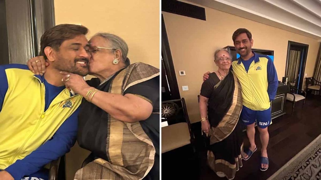 MS Dhoni: Dhoni arrived to meet his 88-year-old fan actress Khushbu Sundar shared pictures