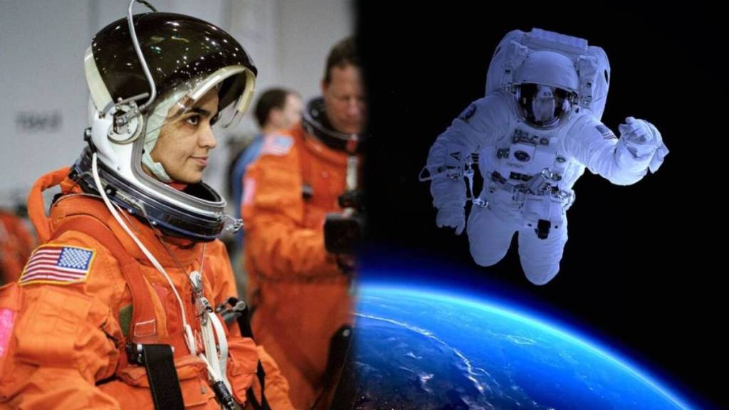 Why do astronauts wear white and orange space suits