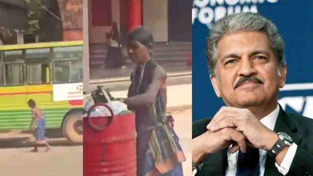 woman selling fruits cleans up after customers at Karnataka bus stop impressed Anand Mahindra