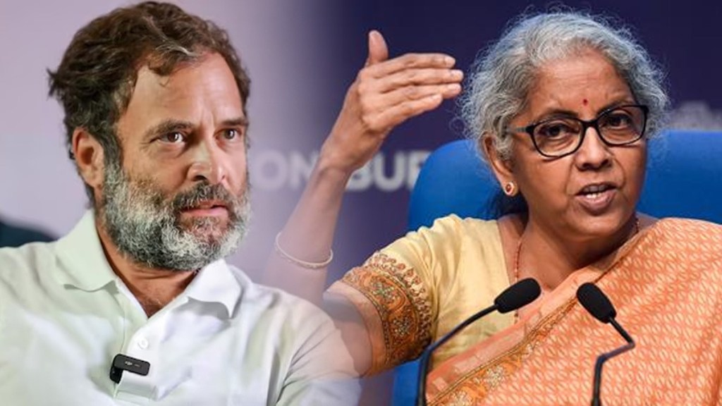 nirmala sitharaman slams rahul gandhi