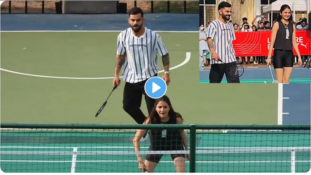 Video: Virat Kohli pairs up with Anushka on the badminton court fans love watching the video