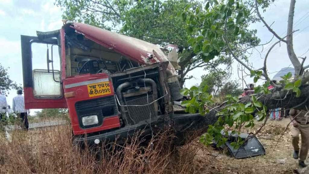 two people died in msrtc bus accident