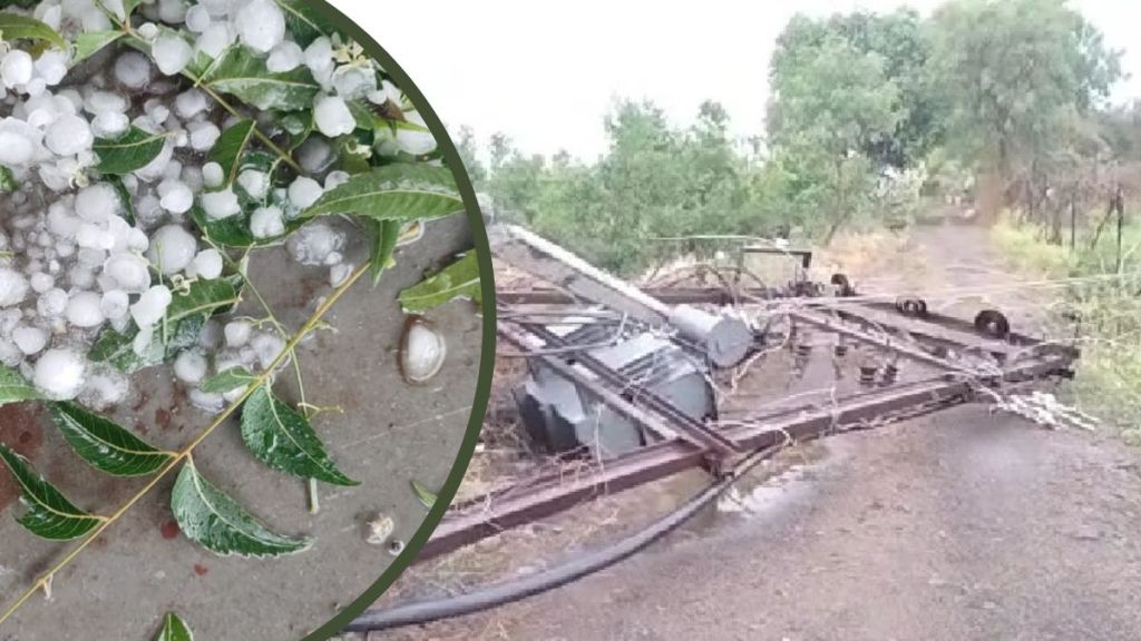 hailstorm in monsoon valley