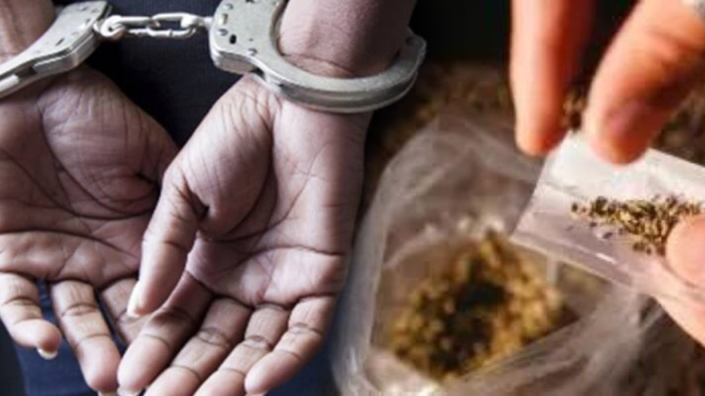 man arrested for selling ganja