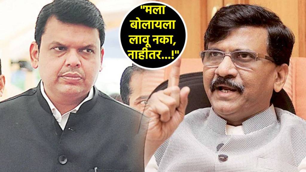 sanjay raut devendra fadnavis