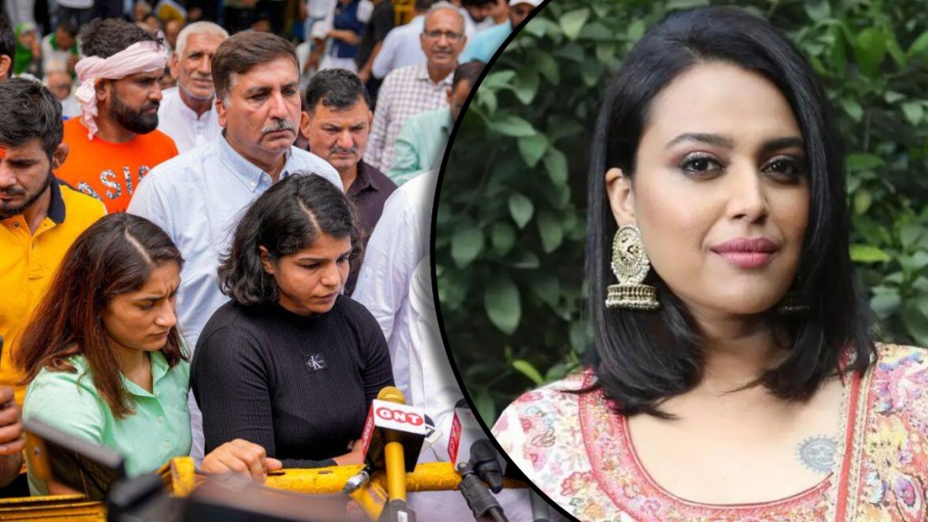 swara-bhasker-supports-wrestlers-protest