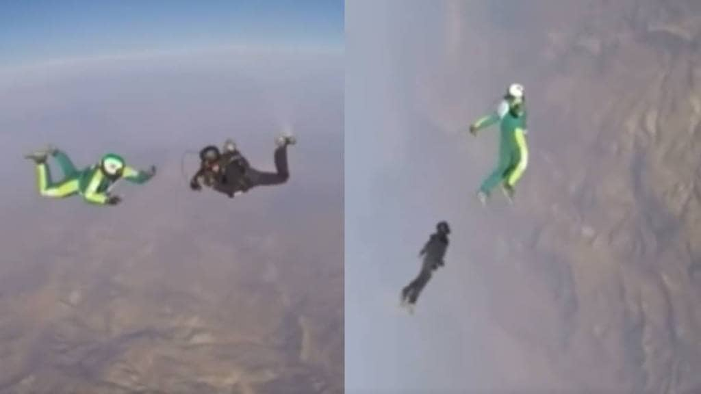 Man jumps from 25 thousand feet without parachute shocking