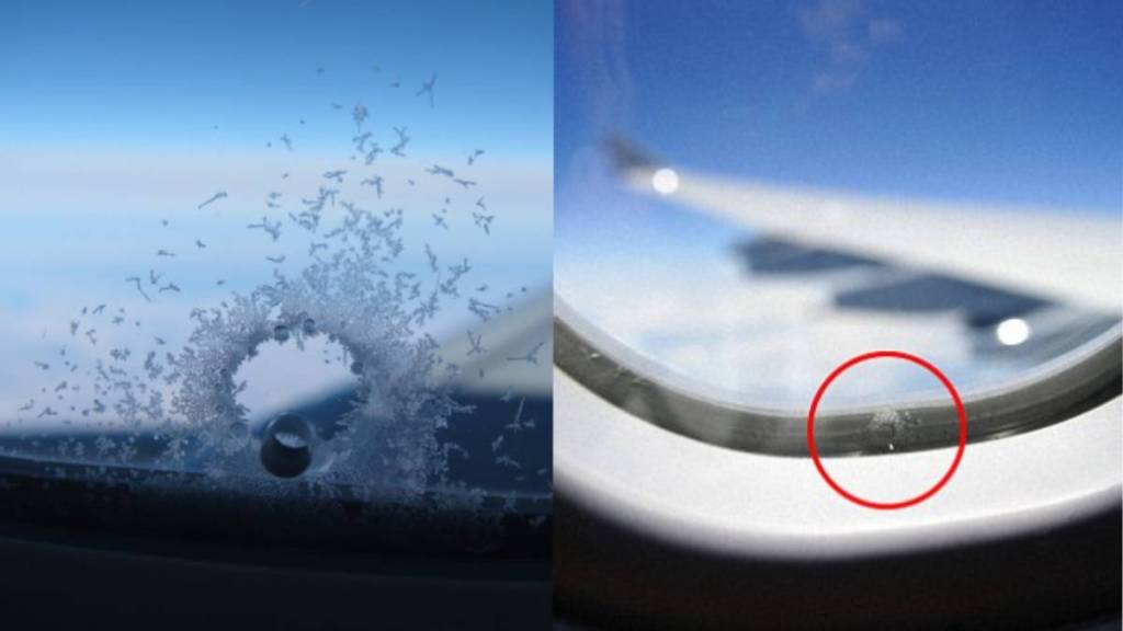 why does airplane has small hole on window