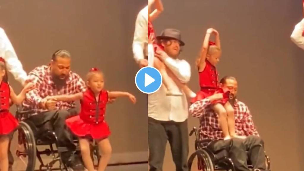 Specially-abled father dances with daughter