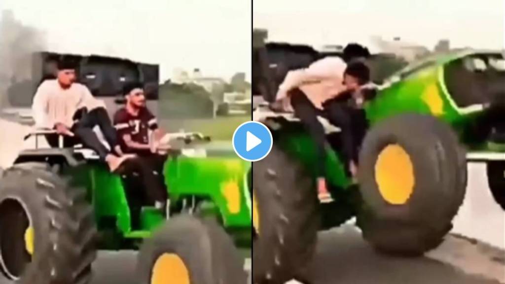 Tractor stunt video viral