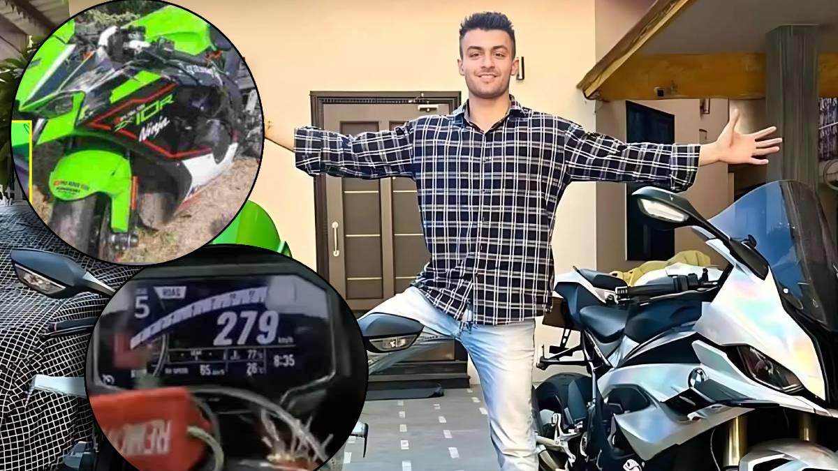 Agastya Chauhan Youtuber Dies Riding 300 Kmph On Kawasaki Ninja Dies ...