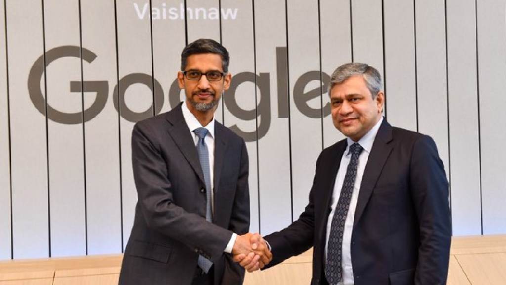 central minister ashwini vaishnav meet google ceo sundar pichai