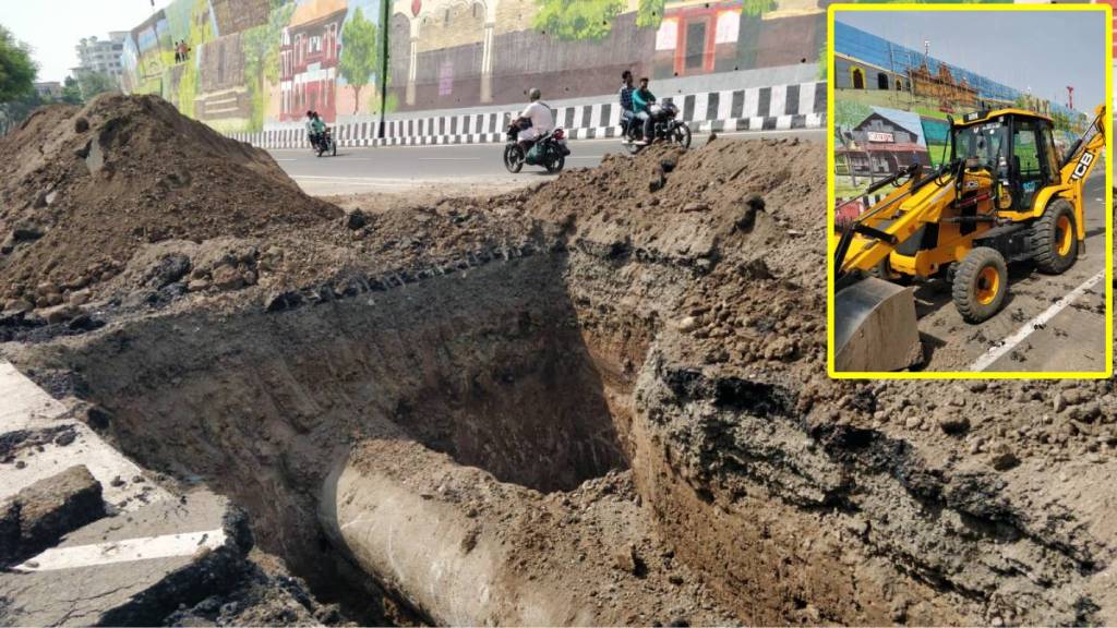 road NHAI pune, road dug pune