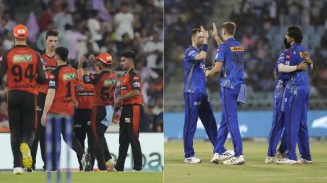  Mumbai Indians vs Sunrisers Hyderabad Live Match Score in Marathi