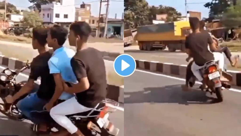 Major accident happened due to loss of balance while stunting on bike