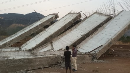 The bridge collapsed Samrudhi Highway