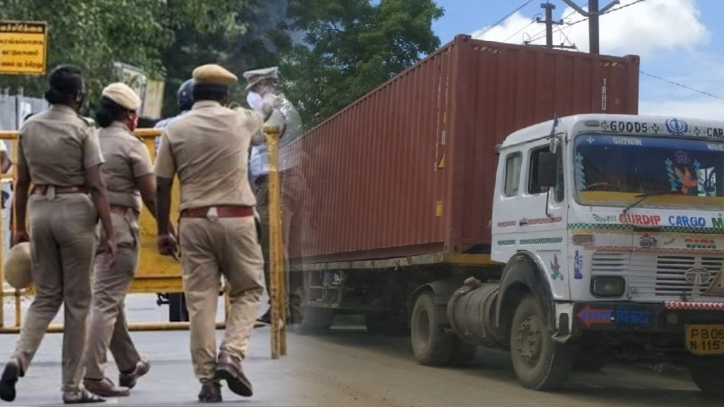 chennai police rbi bank 535 crore container