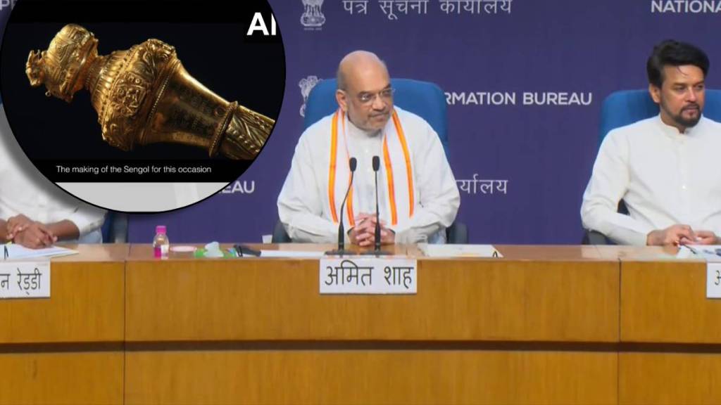 the historical sceptre sengol will be place in new parliament building says amit shah sgk 96