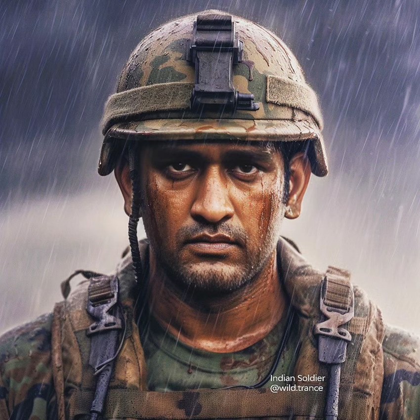 MS Dhoni AI Photos