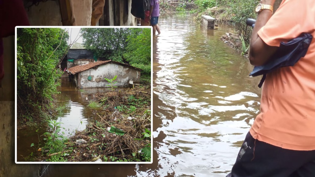 Illegal chali waterlogging in Ayre village area of Dombivli