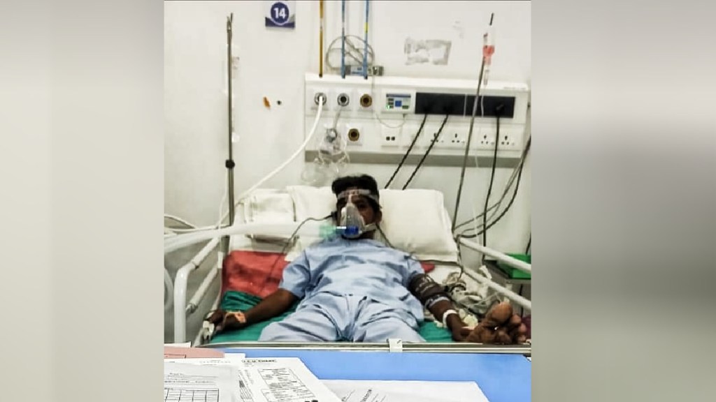 a boy in hospital