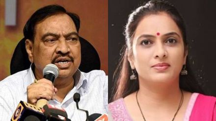 eknath khadse on rohini khadse detain