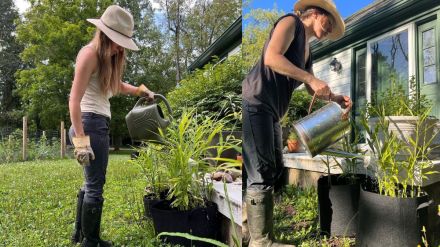 The Naked Gardener a woman gardening being topless told reason people said it's Publicity stunt