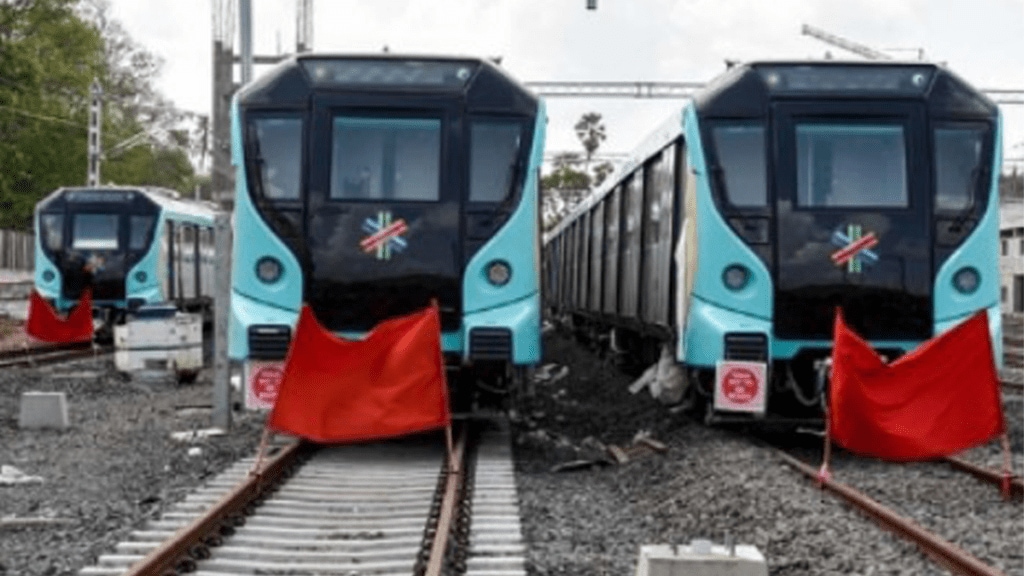 metro train entered shri city andhra pradesh aarey carshed mumbai