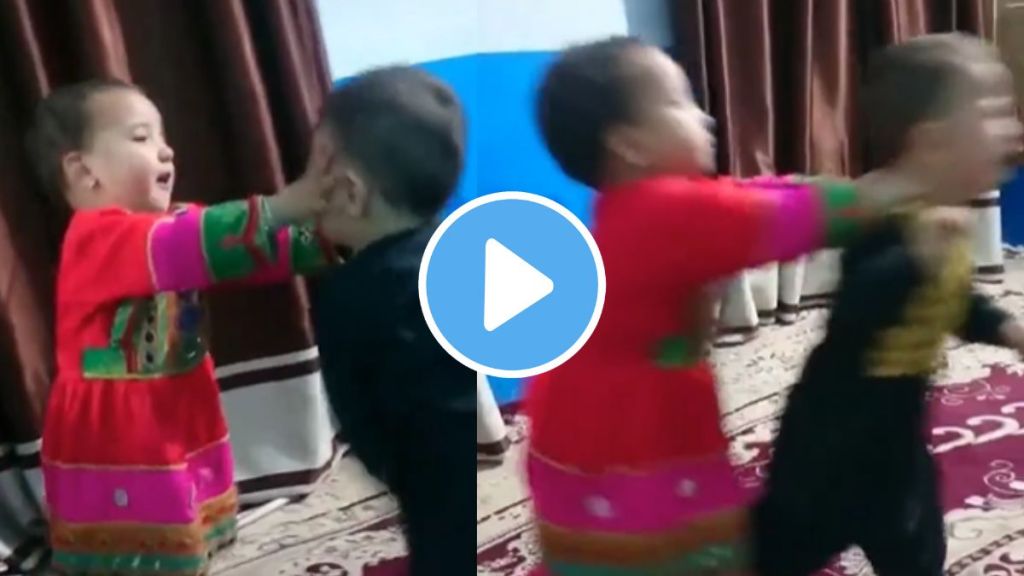 brother and his sister beating each other childhood video goes viral