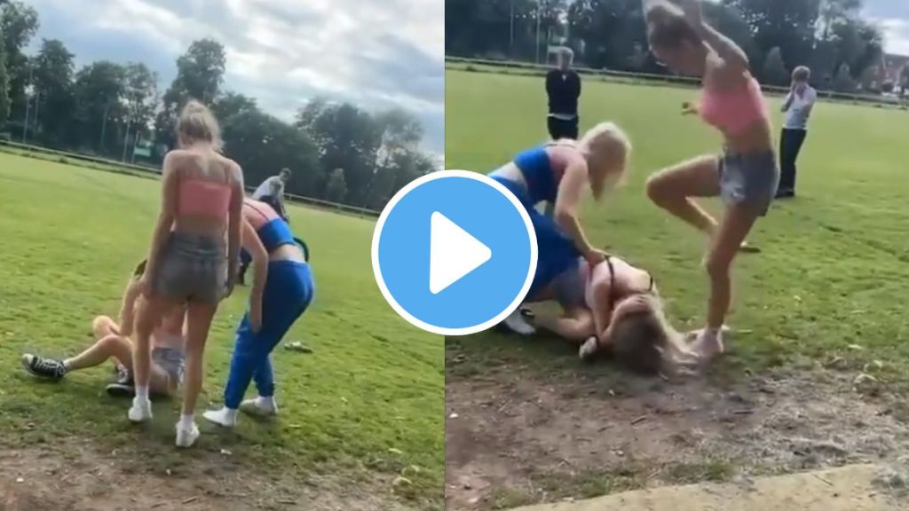 two women beating and kicking a teenager shocking video goes viral