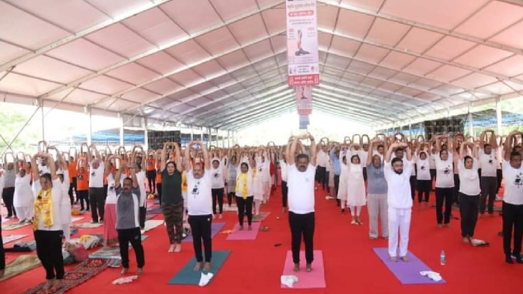 International Yoga Day celebrated in Kalyan yoga