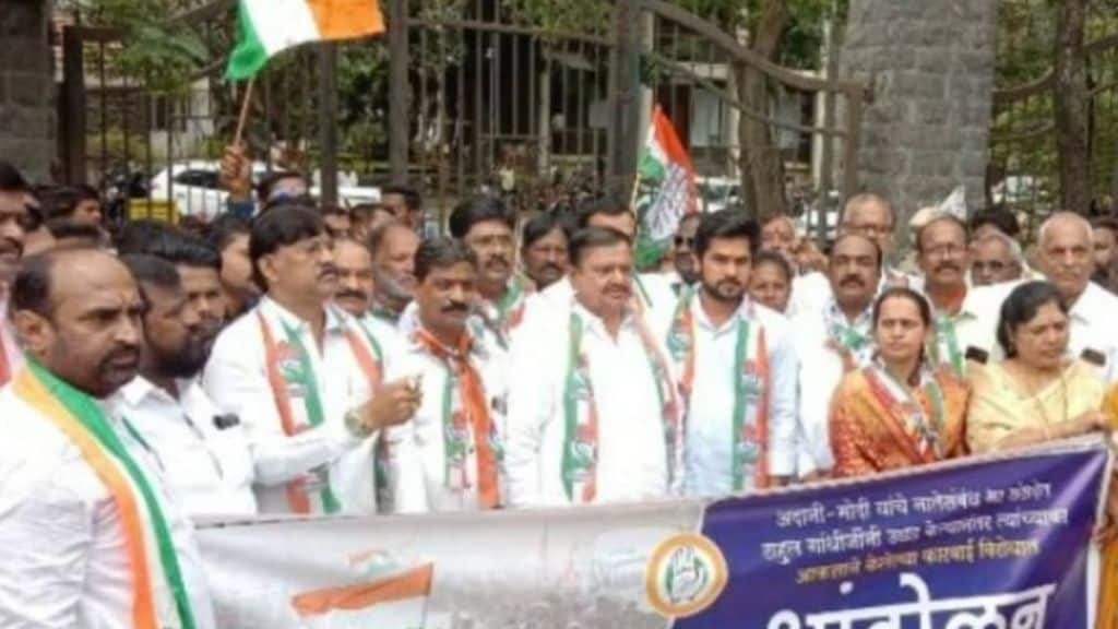 Congress protests against BJP