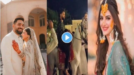 Haris Rauf's wife appeared in a beautiful look in Mehndi Ceremony, Pak cricketer came on a horse Video