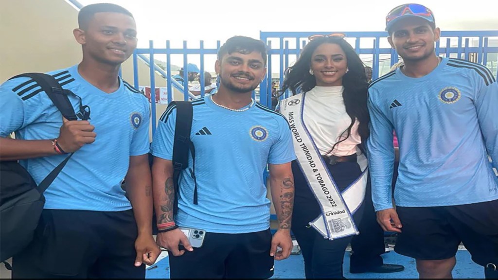 Ishan Kishan and Shubman Gill have a special meeting with Miss World Achhe Abraham watch video