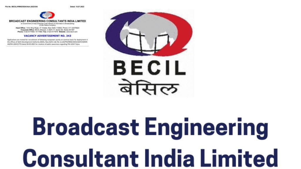 BECIL Bharti 2023