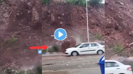 Shocking landslide Viral Video