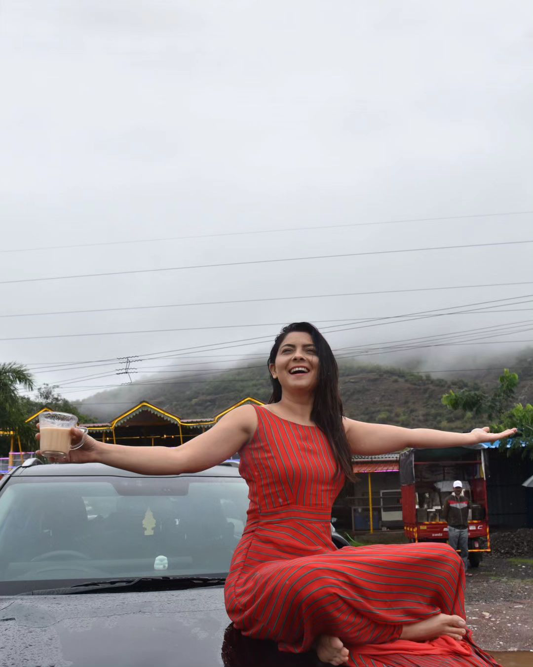 Marathi Actress Enjoys Rain 2023