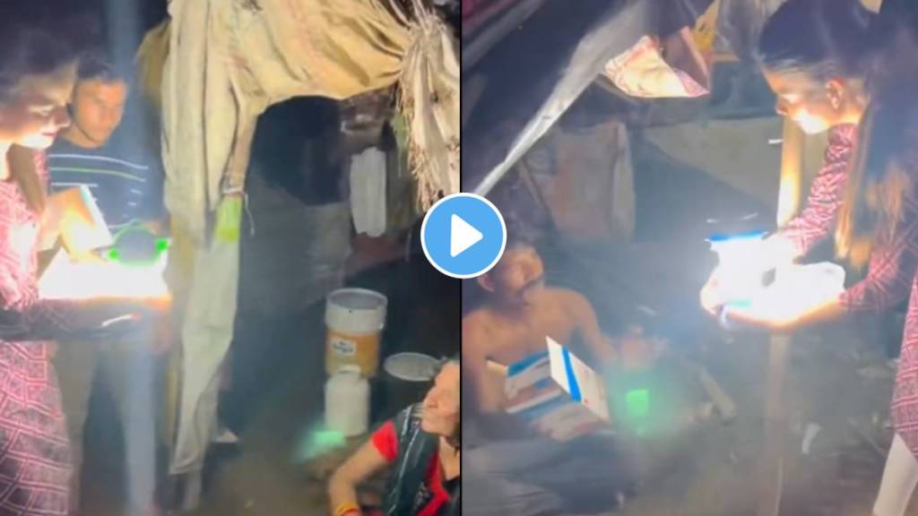 providing Solar Lamps to the people who are living in slums to protect them from Insects and Snake Bites in that area vdieo viral on social media