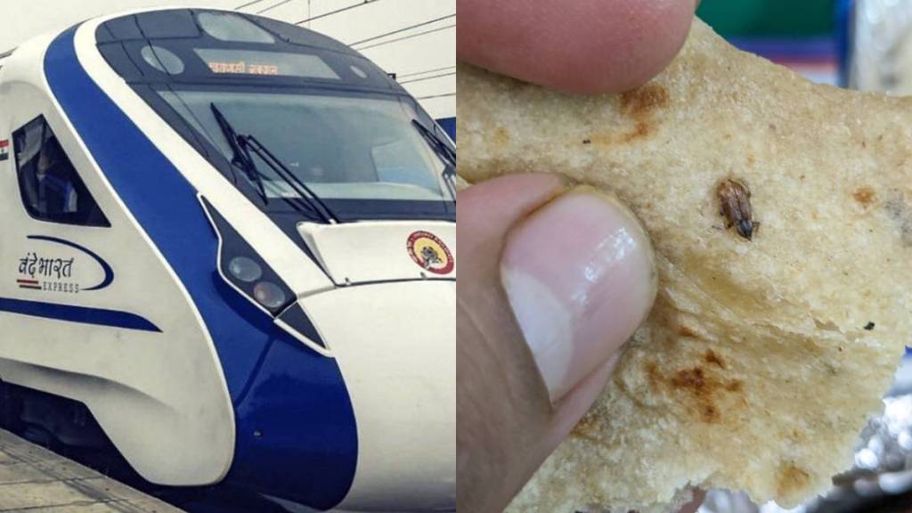 Passenger finds cockroach in food on Vande Bharat Express. Railway Seva responds photos viral on social media