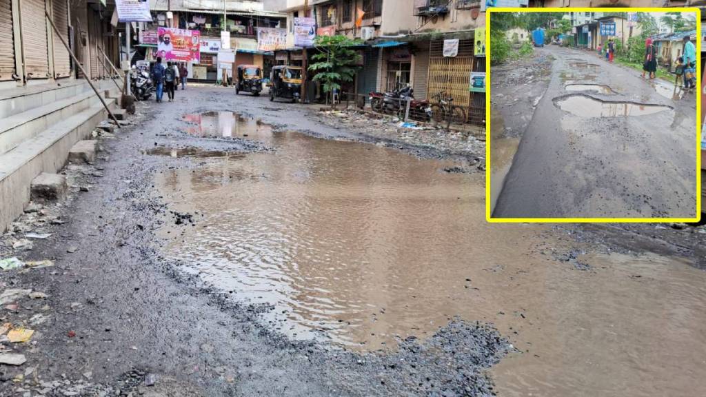 Potholes roads in Kalyan Dombivli