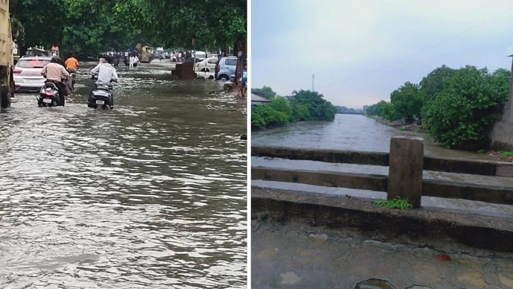 Nagpur Nag river is full water