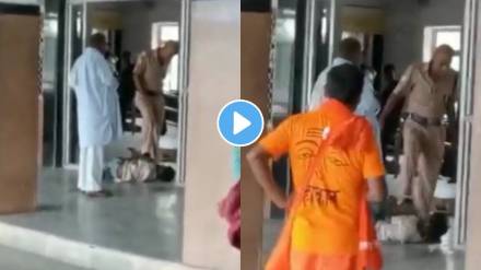 Child sleeping at railway station kicked by policeman in UP; railways replies on video