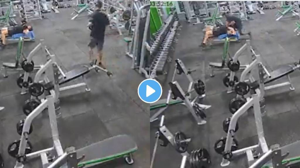 Man Jailed For 19 Months Following "Accident" Where He Dropped 44lb Weight On Man's Face gym accident video viralon social media